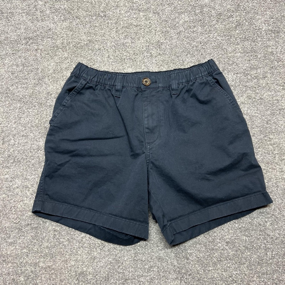 Chubbies Shorts Mens Small Navy Blue Chino Elastic Waist Casual Summer